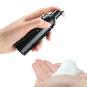 Empty Portable <strong>Small</strong> <strong>Soap</strong> Face Wash <strong>Dispenser</strong> <strong>Soap</strong> Container Plastic <strong>Black</strong> Foam Bottle 50ml 1.7oz for Men Shaving Foam