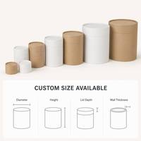 Boîte cylindrique personnalisée pour cadeau de mariage avec laminage mat et papier d'art pour l'emballage de fleurs, d'aliments en conserve et de produits de luxe