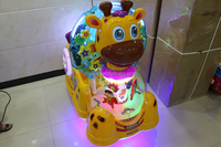 2024 centre commercial petits enfants Kiddie Ride monnayeur balançoire voiture merveilleuse cerf balançoire Machine de jeu