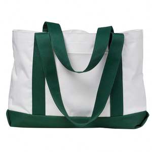 Sac fourre-tout en toile de coton recyclable avec logo imprimé personnalisé, options de couleur et de taille personnalisées, impression sérigraphique pour femmes - Product Image 1
