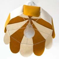 Décoration d'éclairage personnalisée de lustre en tissu feutre patchwork couleur cirque minimaliste moderne