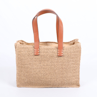 Personalisierte Logo-Strandtasche aus umweltfreundlichem Papierstroh für Damen, gewebtes Design, große Kapazität, Tragetasche mit Schleife, Buchstabenstickerei und Knopf