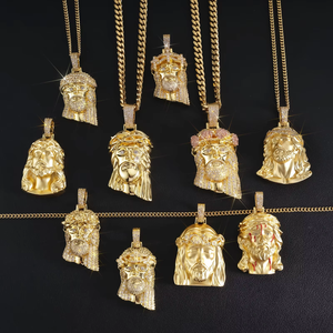 Collier de baptême avec pendentif du Seigneur Jésus plaqué or 14 carats pour homme, chaîne de 24 pouces, bijoux religieux chrétiens pour la prière, cadeau de Pâques - Product Image 6