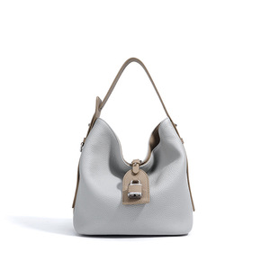Bolso de Mano de Lujo para Mujer, Diseño de Litchi, Cuero de Primera Calidad, Tipo Tote, Portátil, de Hombro o Cruzado - Product Image 5