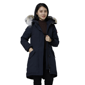 Vente en gros dame veste manteau d'hiver hollandais Amerikan Mujer Xl coupe-vent résistant fermeture éclair Orolay veste vers le bas rembourré Parka femme - Product Image 6