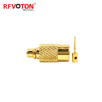 Conector Recto Macho MMCX Chapado en Oro de 50 ohmios para Cable Rg402 Tipo Conector Recto Macho MMCX