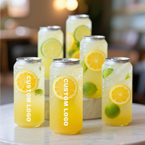 Bsbh Biểu Tượng Tùy Chỉnh Pet Trong Suốt Đồ Uống Có Thể Dễ Dàng Mở Nắp Mềm Uống Rỗng Nhựa Soda Có Thể - Product Image 1