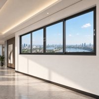 Horizontales Schiebefenster aus Aluminiumlegierung mit Schalldämmung für Hotel, Villa, Apartment, Balkon & Gewerbliche Bauprojekte