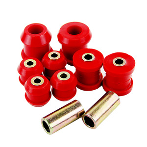 Bagues de bras de suspension avant Poyracing pour Honda Civic 1992-1995, pièces de rechange en caoutchouc rouge - Product Image 3