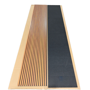 Panneau acoustique MDF de bonne qualité 18 mm, durable, isolation thermique, style bois moderne, design 3D pour bureau, hôtel - Product Image 1