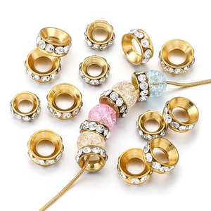 ลูกปัดคริสตัลทรงกลมขนาด 9.5 มม. 11 มม. สีเงิน สีทอง สำหรับงาน DIY อุปกรณ์ทำเครื่องประดับ CN HEB - Product Image 2