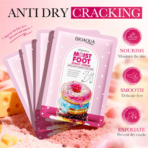 Mascarilla Exfoliante para Pies con Queso Donut, Niacinamida y Aroma a Fresa, Hidratante, Nutritiva e Iluminadora para Otoño e Invierno - Product Image 2