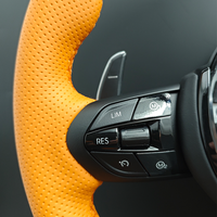 Volant de sport M en cuir perforé orange pour BMW F10 F11 F20 F22 F30 F31 F32 F33 F34 F35 F36 M3 F80 M4 F82 M2 F87 F90