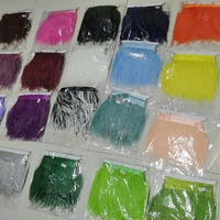 Frange de plumes d'autruche multicolores en gros, 10-15 cm, pour vêtements de danse, robes de mode, costumes, accessoires de haute couture