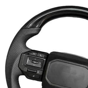 Volant de voiture en fibre de carbone suédé de style sport personnalisé pour Yo Ta Alp ha Rd 2020 - Product Image 3