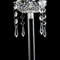 Nouvel ensemble de bougeoirs de Noël en acrylique transparent résistant à la chaleur pour la décoration de mariage et de la maison, centre de table romantique