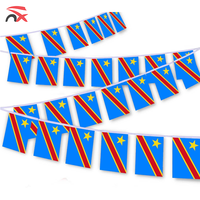 Accessoires de la Fête Nationale du Congo en gros : Drapeau à main, Écharpe de cou, Boucles d'oreilles, Bracelet, Épinglette pour la promotion