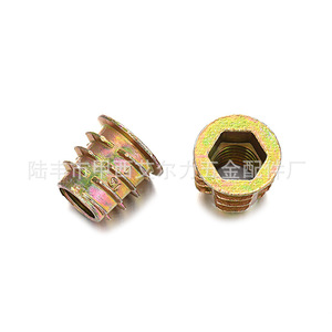 Tuerca de rosca interna y externa Aerli M8 con interruptor, tornillo para muebles de aleación de zinc hexagonal trapezoidal - Product Image 1