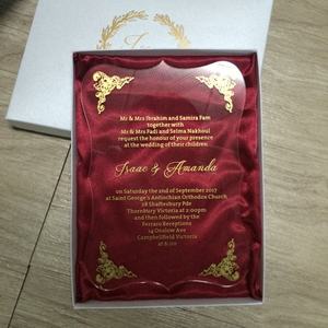 <span class=keywords><strong>Inviti</strong></span> di Nozze in Acrilico Trasparente Fustellati <span class=keywords><strong>per</strong></span> Eleganti Scatole Bomboniere - Product Image 4