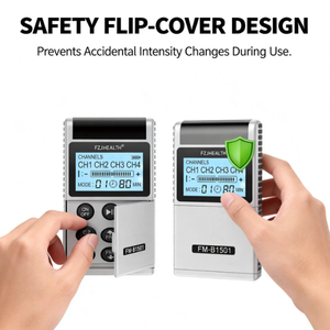 Alat Stimulasi Otot 4 Saluran TENS Unit 8 Pad Mesin EMS Profesional untuk Pemulihan Pasca-Latihan Atlet dan Aktivasi Otot - Product Image 5