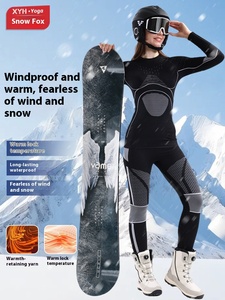 Nouveau <span class=keywords><strong>ski</strong></span> pour femmes <span class=keywords><strong>sous</strong></span>-vêtement thermique à séchage rapide sport Compression évacuation de la sueur <span class=keywords><strong>sous</strong></span>-vêtements d'hiver fonctionnels - Product Image 6