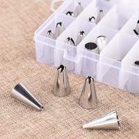 38-teiliges Edelstahl-Spritztüllen-Set für Tortendekoration, Backwerkzeug-Set ohne Backen