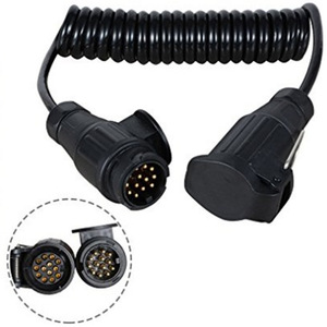Kamtung 13-Pin Spiral Extension Cable 3M <b>Trailer</b> Connector RV Adapter Plug And Socket For <b>Other</b> <b>Trailers</b> - Product Image 2