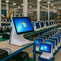 Sistema de Punto de Venta (TPV) Todo en Uno con Pantalla Dual Android de Fábrica LIVERDOL, Terminal con CPU Intel y Pantalla de 15.6'' para Pequeñas Empresas