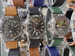 Reloj Inteligente AoYin de Moda para Hombre, Caja de Acero Inoxidable, Correa de Cuero, Cronógrafo, Esfera Negra Redonda, Colores Mixtos - Product Image 3