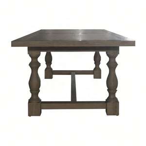 <span class=keywords><strong>Table</strong></span> de banquet rectangulaire rustique en chêne massif, style antique français, pour mariage, salle à manger, cuisine, extérieur, fête, D1840-180 - Product Image 6