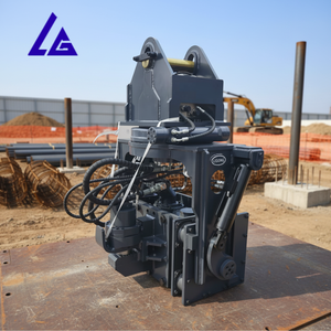 Vibro-compacteur hydraulique pour palplanches avec inclinaison réglable pour les travaux de construction de ponts et de routes - Product Image 5