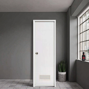 ประตูห้องน้ำ upvc ประตูภายในห้องน้ำพลาสติกน้ำหนักเบาติดตั้งง่ายสำหรับบ้านและโรงแรม - Product Image 3
