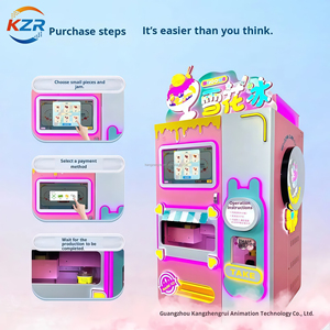 เครื่องทำสมูทตี้อัตโนมัติอัจฉริยะ รุ่นสแกนโค้ด เครื่องทำน้ำแข็งปั่นเชิงพาณิชย์ สำหรับร้านค้าแบบตั้งโต๊ะ บริการตนเอง รับเหรียญหยอด รุ่น Kzr310 - Product Image 3