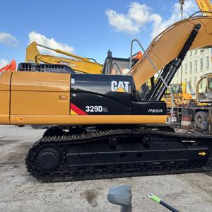 Excavatrice sur chenilles Caterpillar 329D2 d'occasion, 29 tonnes, pour travaux de construction lourds, moteur, boîte de vitesses, pompe, PLC, puissance 158 kW, godet de 1,54 m - Product Image 2