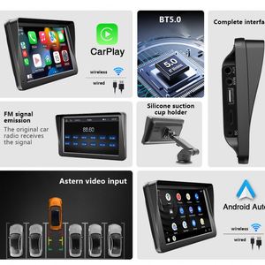 7 inch IPS xách tay không dây Carplay Android tự động màn hình cảm ứng đa phương tiện hệ thống định vị Màn hình máy nghe nhạc stereo - Product Image 4