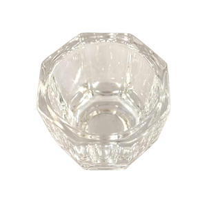 แก้วคริสตัลใสทรงแปดเหลี่ยมสำหรับทำเล็บมืออาชีพ SunelPort สำหรับใส่สี พาเลท แปรงล้าง และลายแกะสลักดอกไม้ - Product Image 6