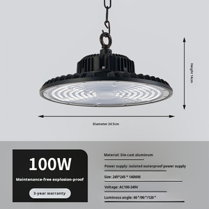Projecteur <span class=keywords><strong>LED</strong></span> <span class=keywords><strong>Industriel</strong></span> et Commercial UFO High Bay 100W 150W 200W 300W 240W IP65 pour Entrepôts aux États-Unis et au Canada - Product Image 5