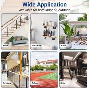 Kit di staffe per corrimano a parete quadrata <span class=keywords><strong>regolabili</strong></span> in metallo resistente staffe girevoli a mano per staffa triangolare per scale - Product Image 6