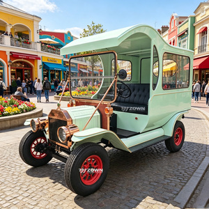 Terrain Adaptable High Chassis Vintage Sightseeing Bus Custom Color For Country Theme Park Outdoor Tourism Service - Product Image 1