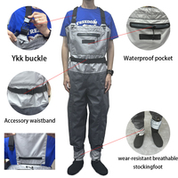 Cuissardes taille haute respirantes 3 couches imperméables nouvelle mode avec chaussettes néoprène pour la chasse au canard randonnée camping pêche à la mouche