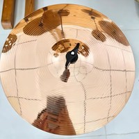 B8 Bronze 12" Splash Cymbal, Hand Lathed Drum Splash Cymbal for Drum Kit