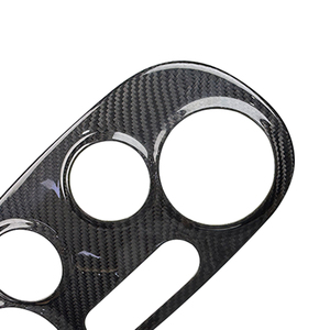 Panel de Control de Aire Acondicionado de Fibra de Carbono Real para <span class=keywords><strong>Fiat</strong></span> <span class=keywords><strong>Abarth</strong></span> <span class=keywords><strong>500</strong></span> 2007-2015, Accesorios Interiores - Product Image 2