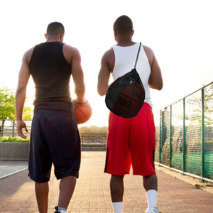 NBA Mesh <b>Drawstring</b> <b>Backpack</b> Ball Storage Bag Unisex Outdoor Sports Equipment Breathable Lightweight Design - Product Image 1