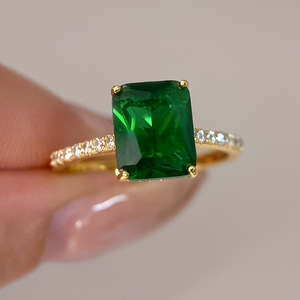 Luxury Platinum Plated Customizable Women's Engagement Wedding <b>Ring</b> <b>Set</b> Romantic Modern Style Inlay Zircon Brass Fashion <b>Rings</b> - Product Image 2