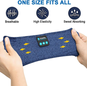 Bandeau de sommeil 2 en 1 pour le confort Casque sans fil Microphone intégré pour votre musique et vos appels Convient aux exercices de <span class=keywords><strong>yoga</strong></span> - Product Image 3