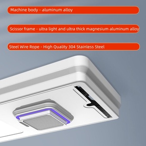 Aluminum alloy intelligent voice remote control lifting and retractable disinfection drying electric drying rack - Product Image 4
