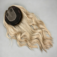 Topper en dentelle de luxe à installation facile, cheveux européens alignés sur les cuticules, ultra-fin, avec dentelle frontale fermée, pour femmes souffrant de perte de cheveux