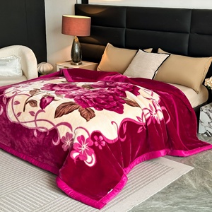 Novo Cobertor de Poliéster Personalizável em Dupla Camada, Atacado, Opções de Impressão Personalizada, 3.5-4kg, Padrões Listrados/Sólidos - Product Image 2