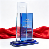 Prix personnalisé de gravure Trophée de cristal en forme de rectangle artisanal pour souvenir