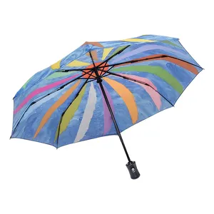 ร่มพับ 3 ตอน วัสดุคุณภาพดี เปิด-ปิดอัตโนมัติ พร้อมโลโก้  สินค้าขายดี - Product Image 1